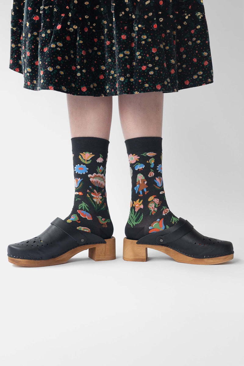 Black Tapestry Socks