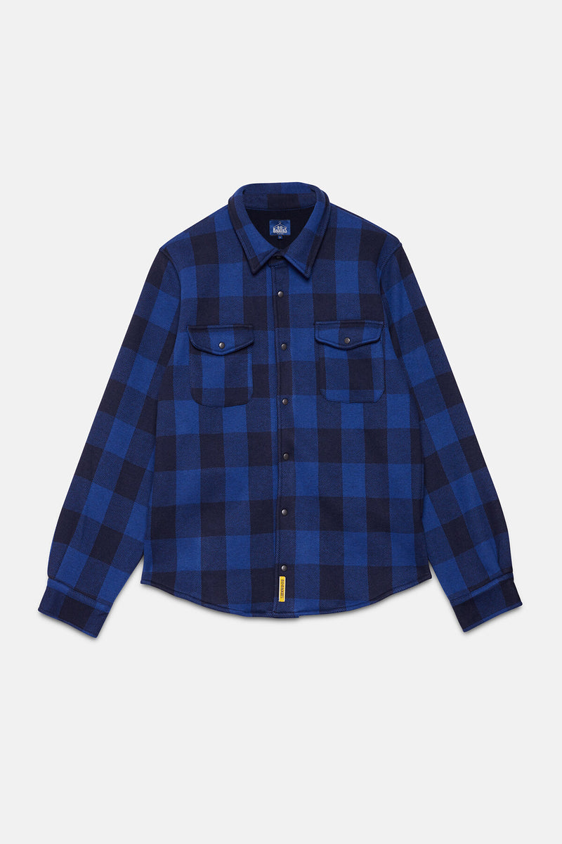 Checked Overshirt in Micro-fleece