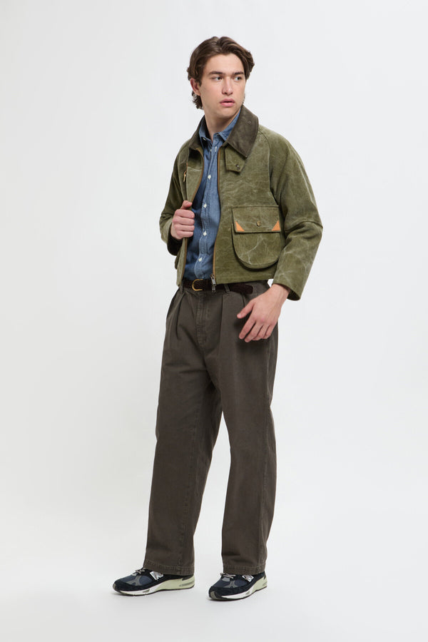Canvas short jacket