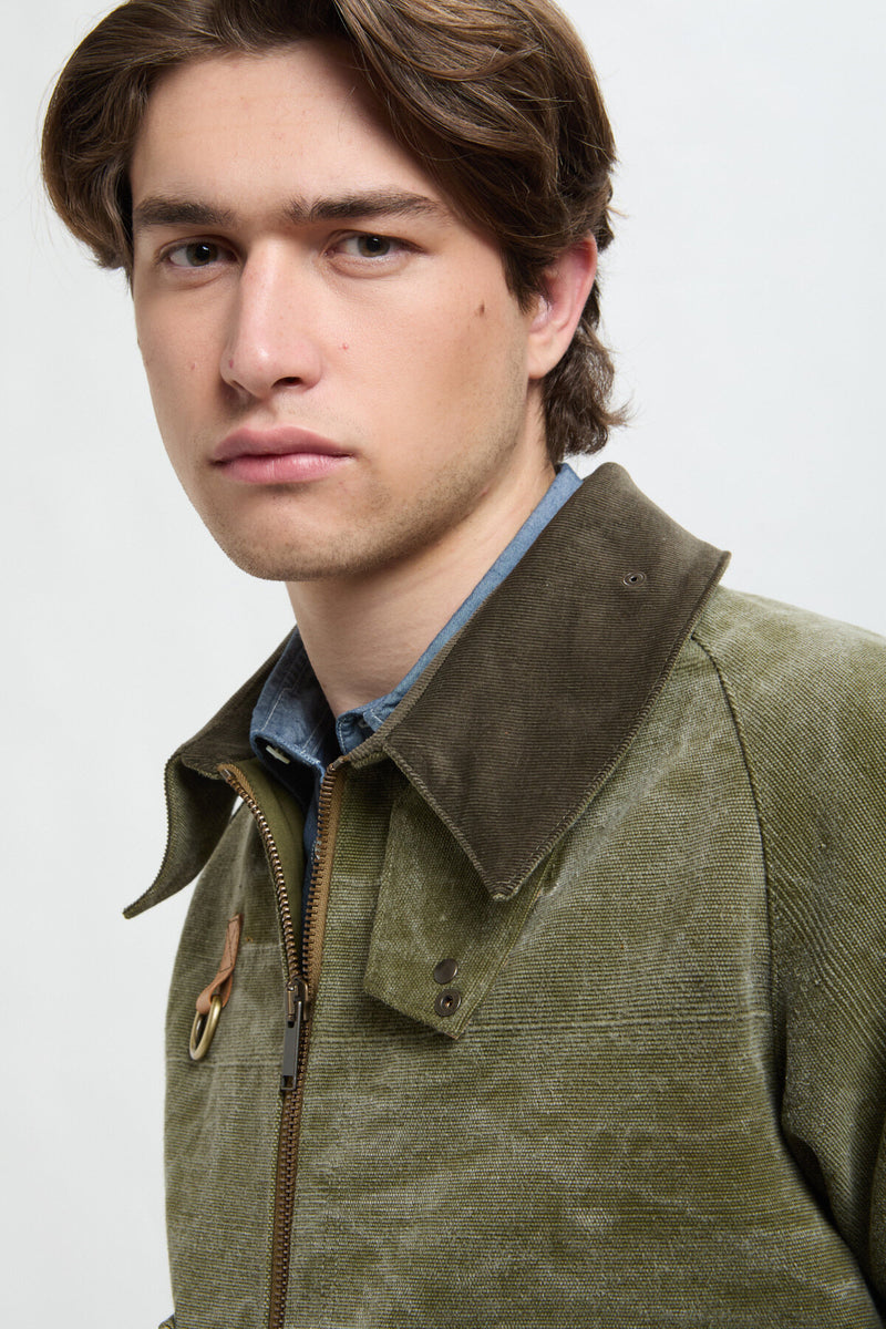 Canvas short jacket