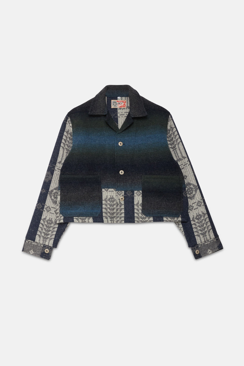 Wool Patchwork Overshirt