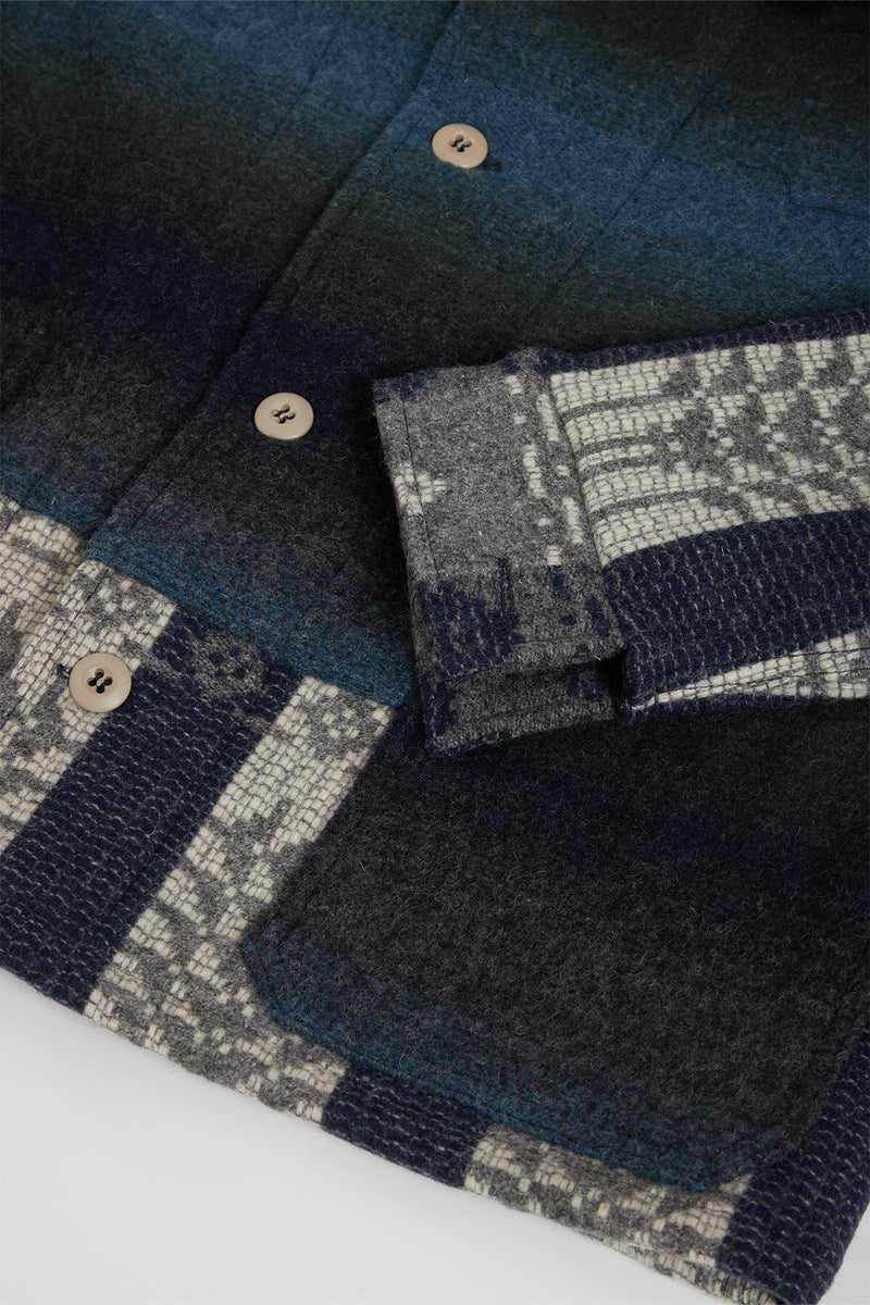 Wool Patchwork Overshirt