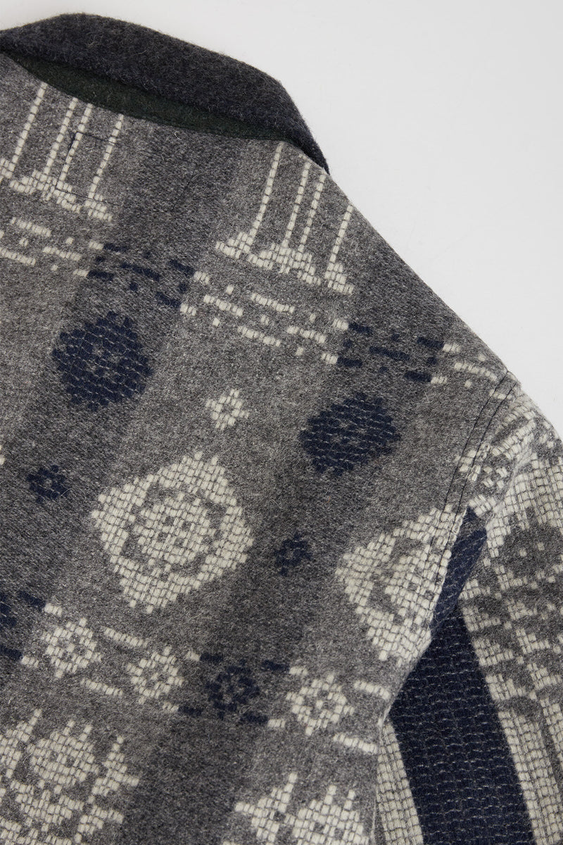 Wool Patchwork Overshirt