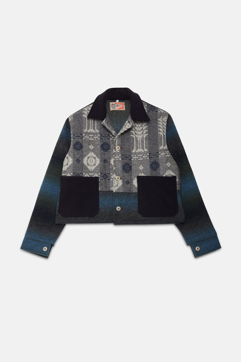 Wool Patchwork Overshirt