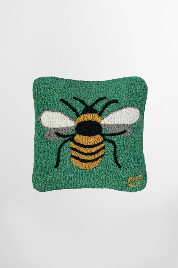Honey Bee Decorative Wool Pillow