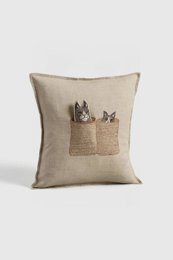 Basket Cats Pocket Pillow