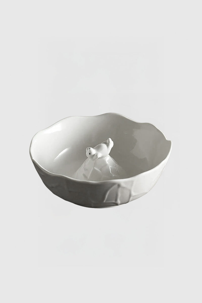 Ceramic bowl with polar bear shape Type A