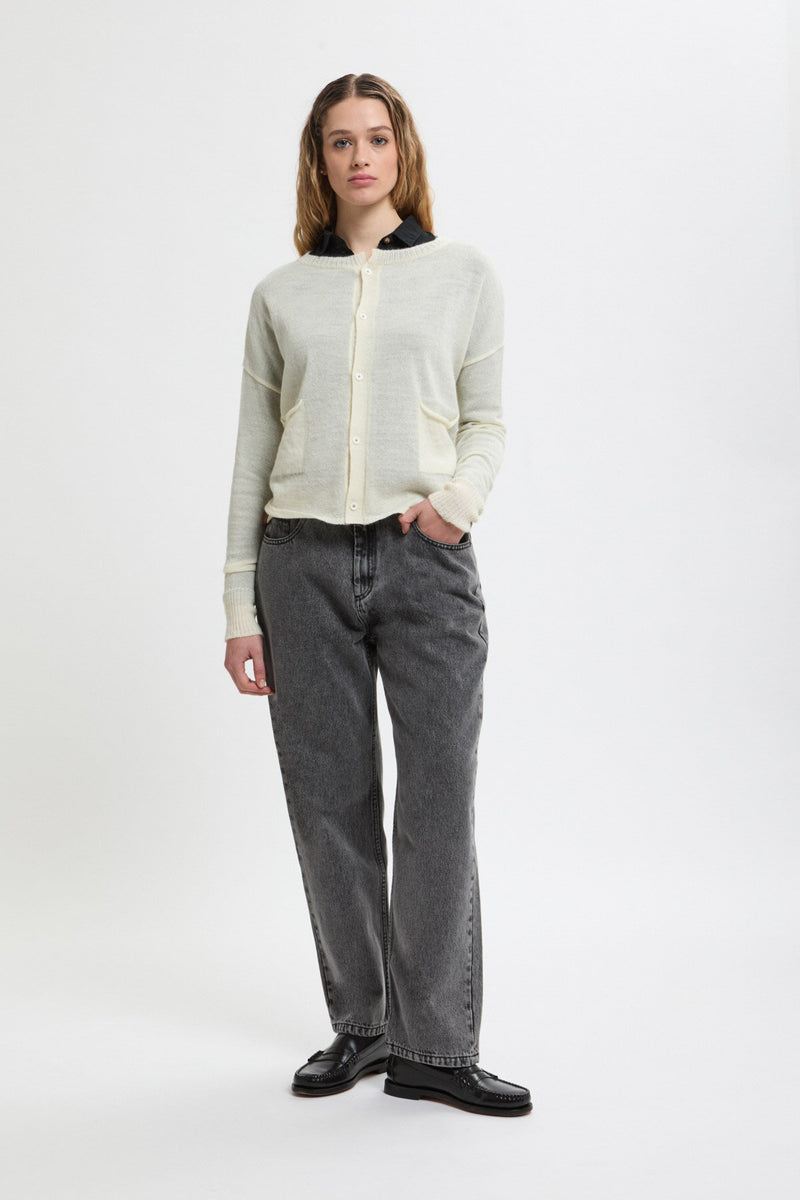 Cardigan R-Neck Light Jaw