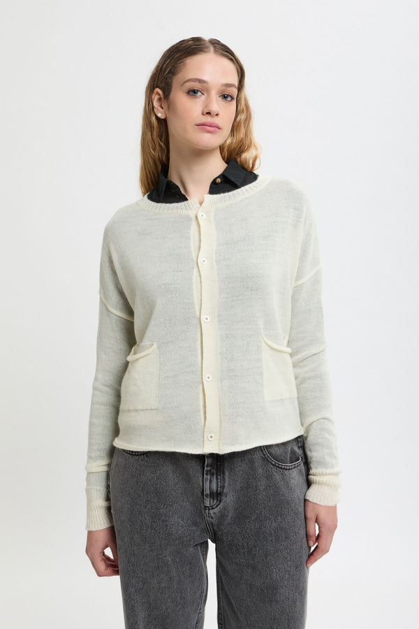 Cardigan R-Neck Light Jaw