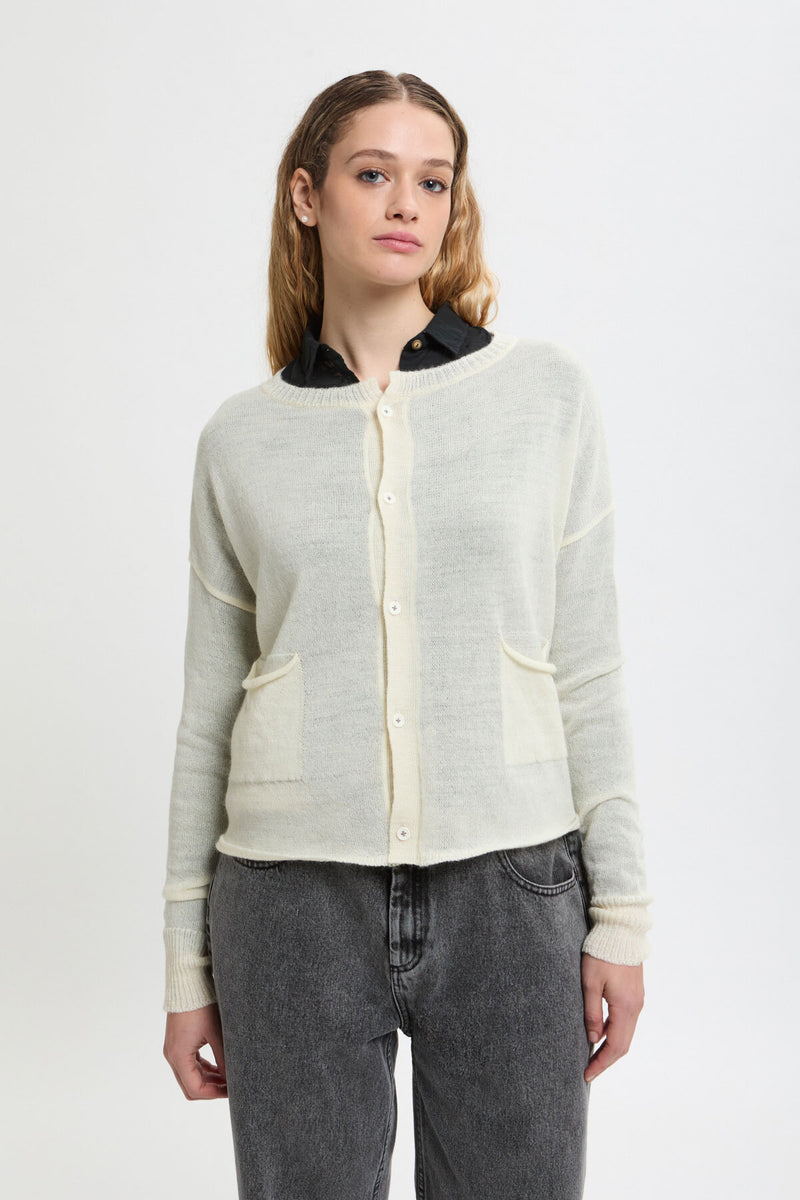 Cardigan R-Neck Light Jaw