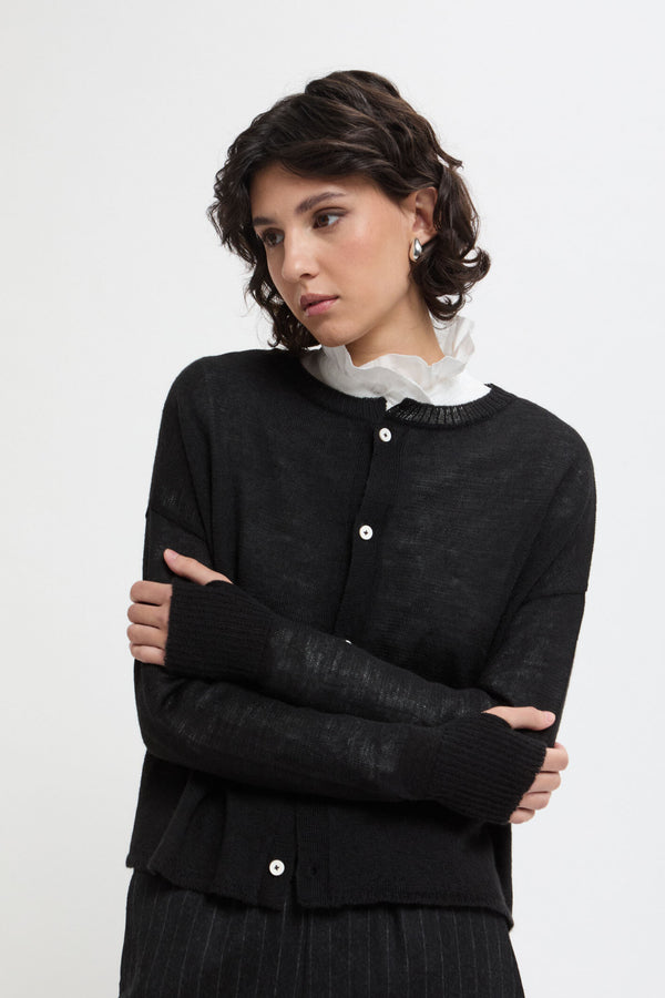 Cardigan R-Neck Light Jaw