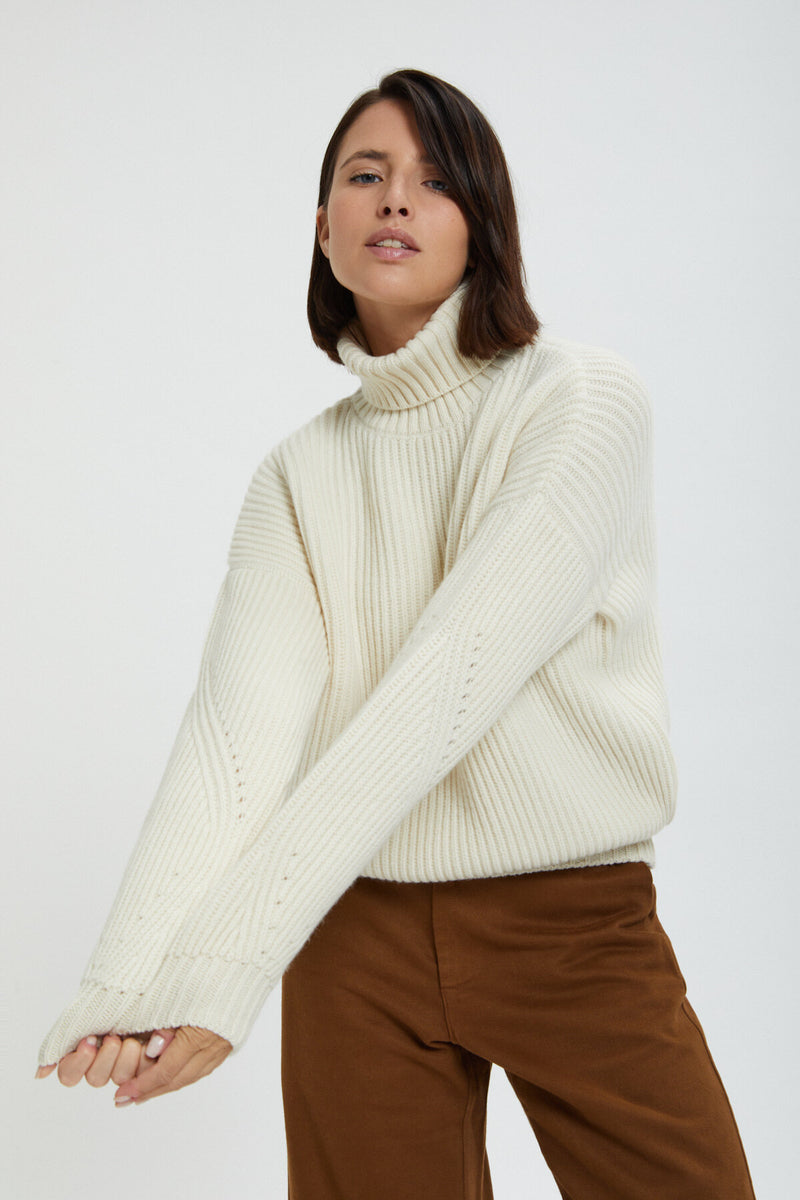 Senna Fisherman turtleneck sweater