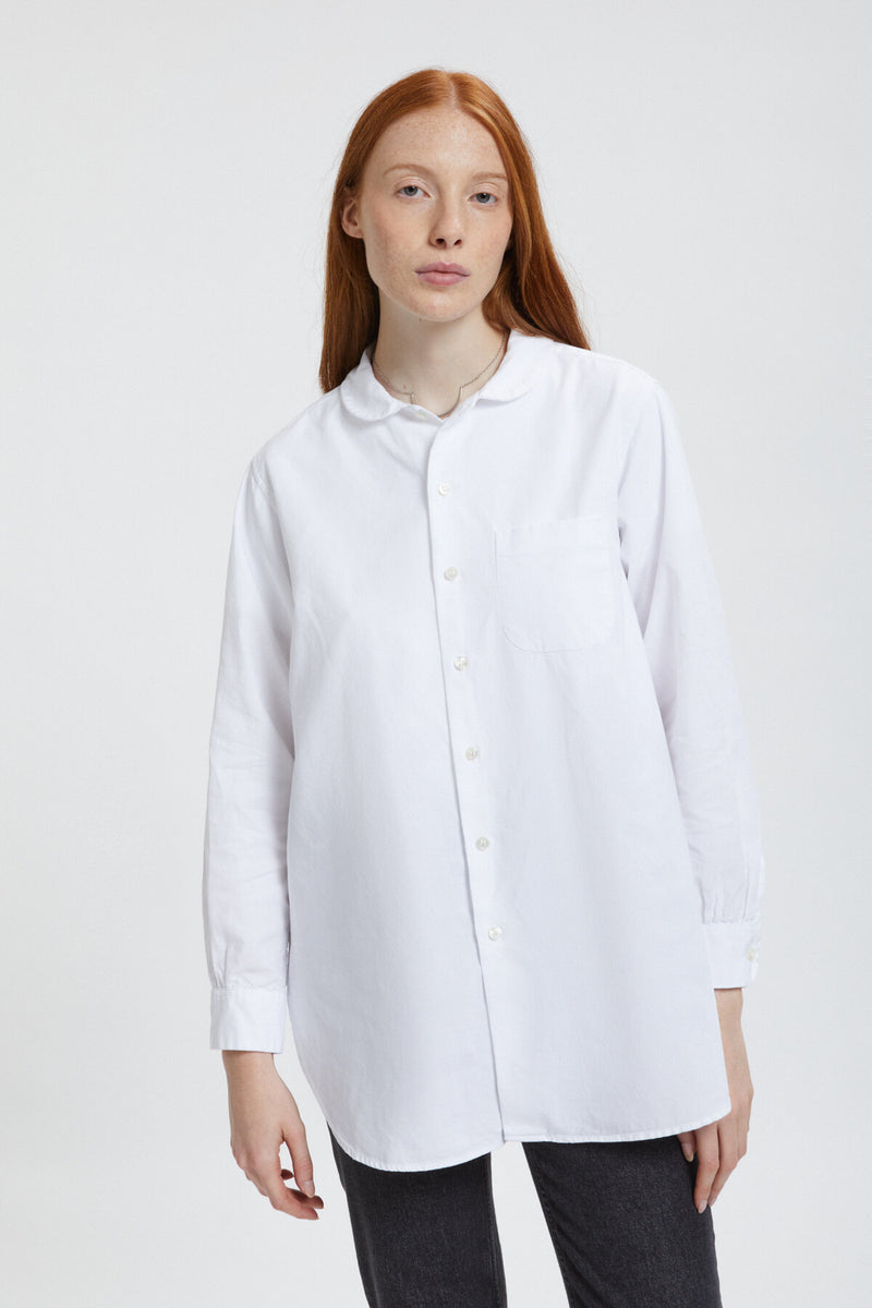 Oversized Rounded Collar Shirt