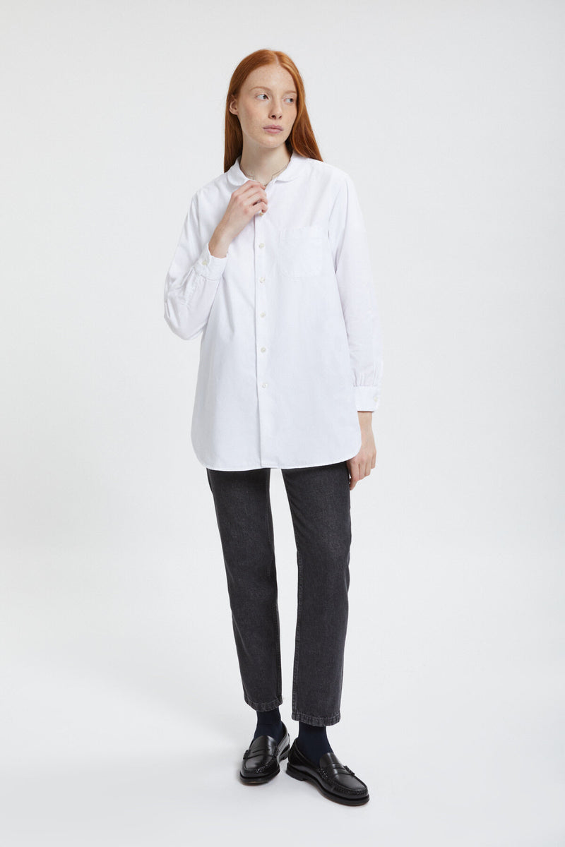 Oversized Rounded Collar Shirt