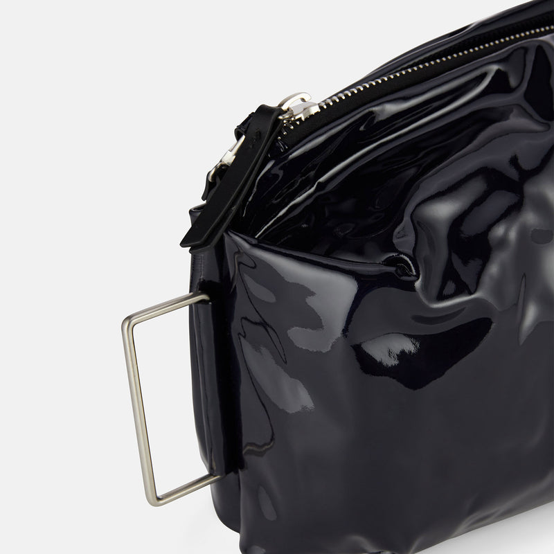 Patent leather handbag