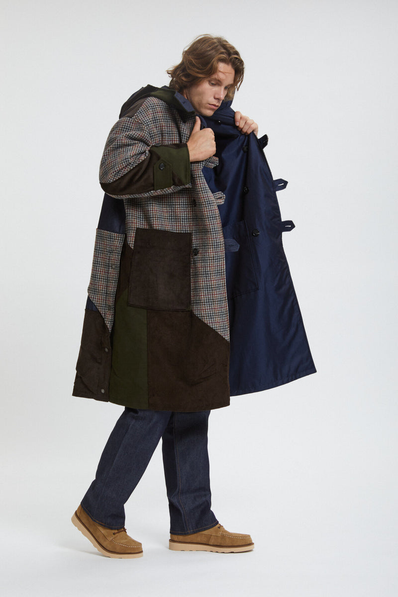 Four Climes Patchwork Duffle Coat