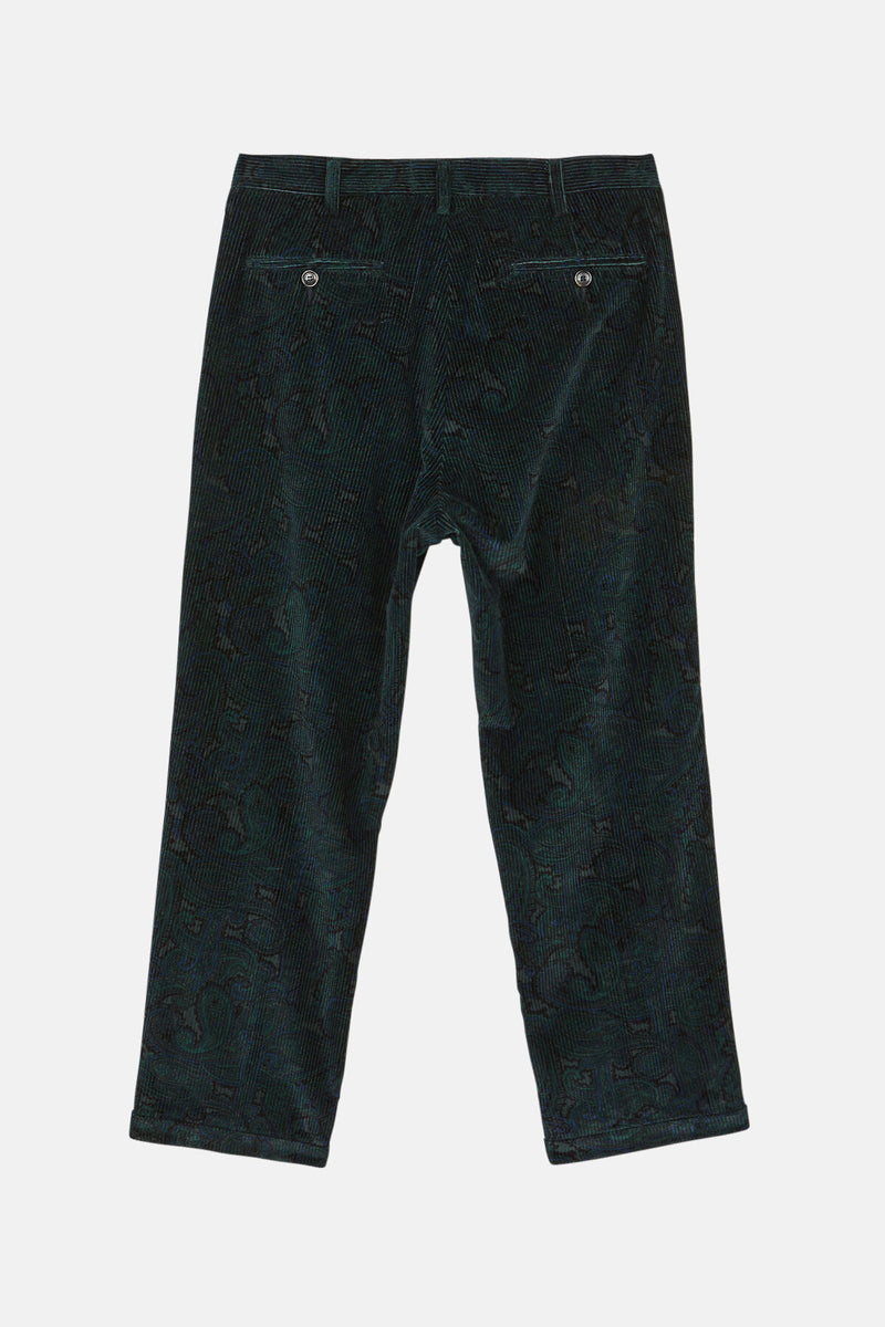 Patterned Corduroy Trousers