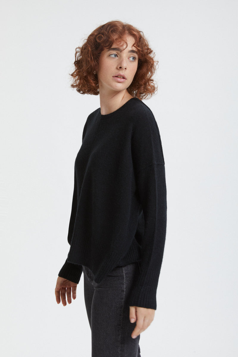 Alpaca wool crewneck jumper