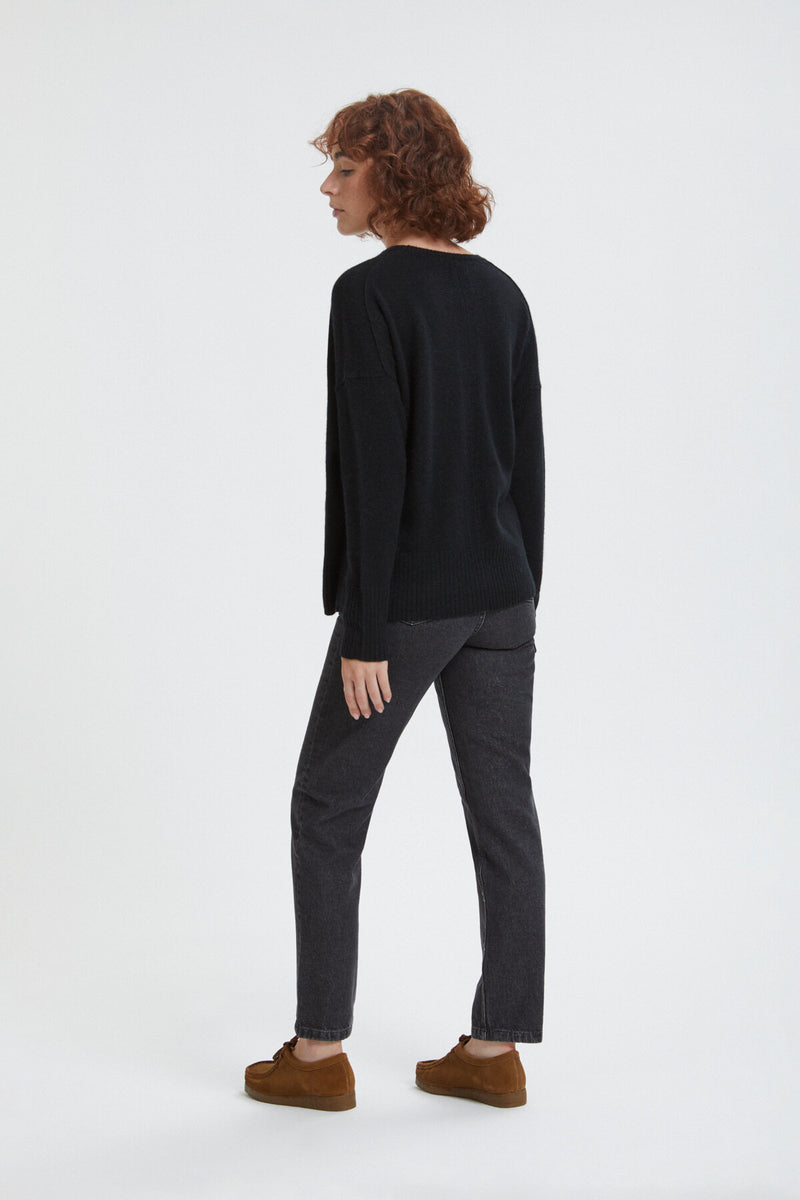 Alpaca wool crewneck jumper