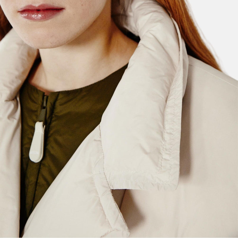 Double-breasted down jacket