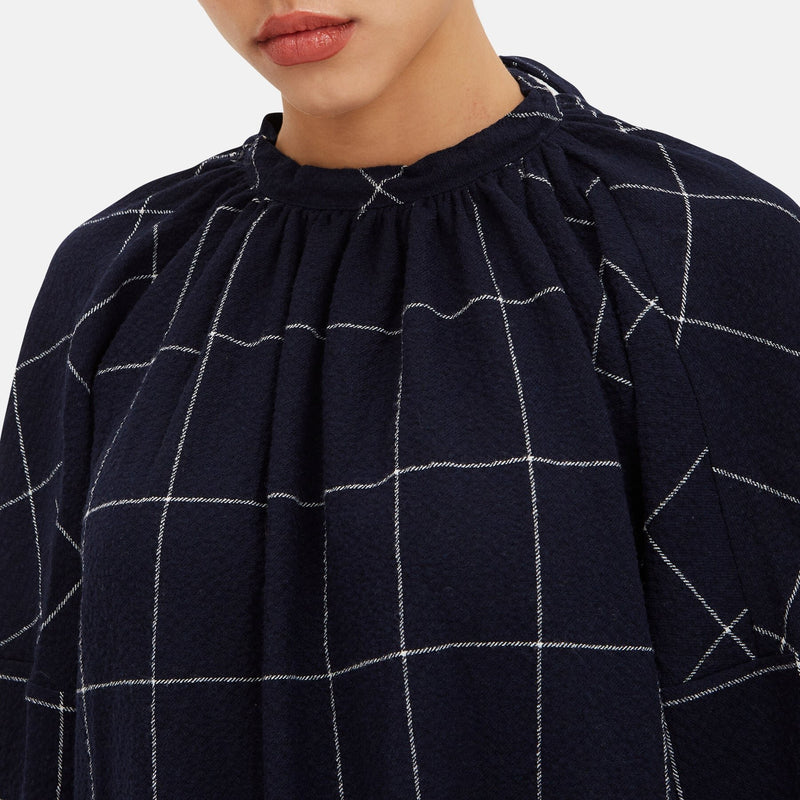 Oversized checked dress