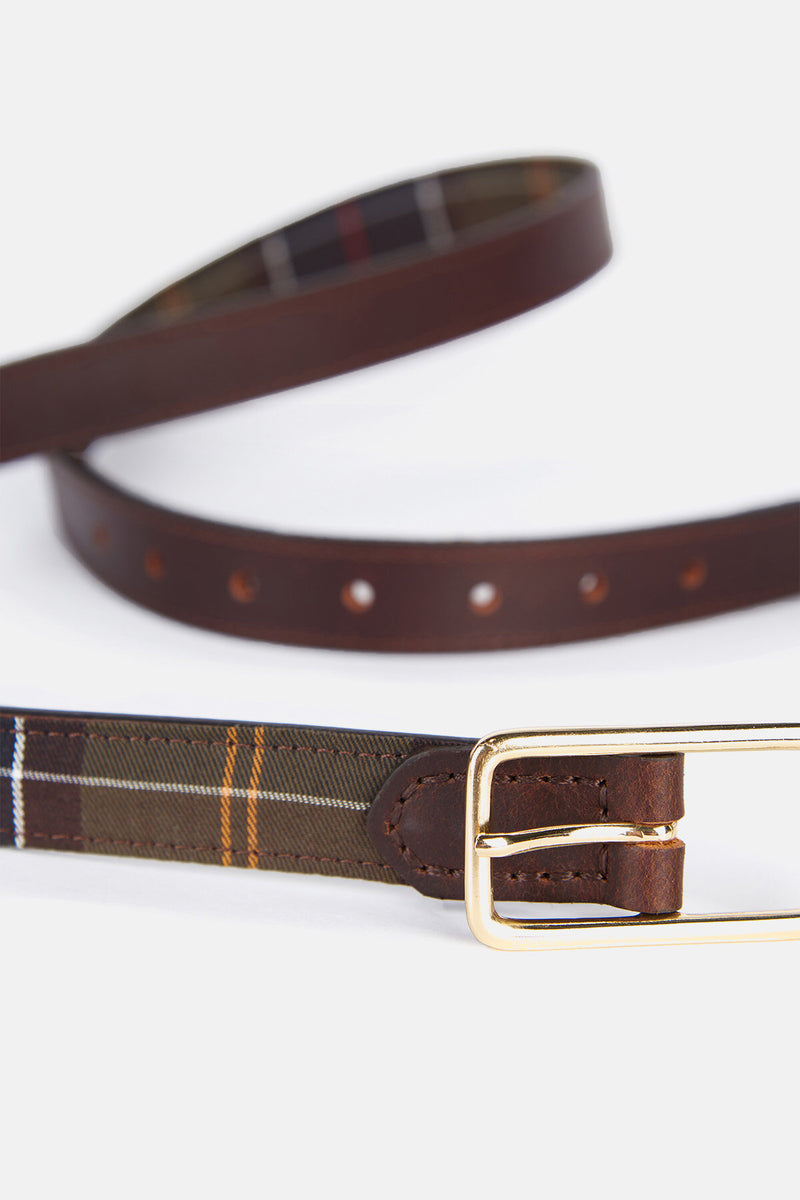 Reversible Tartan Belt