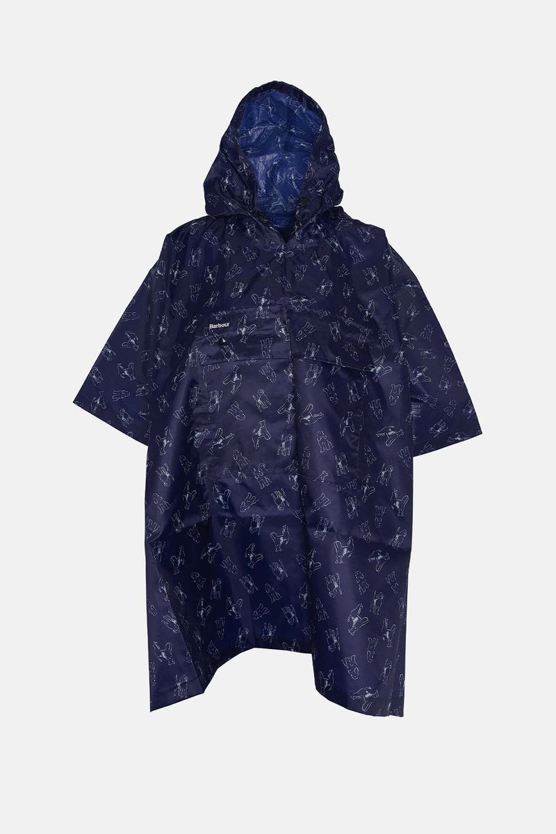 Dog-Print Showerproof Poncho