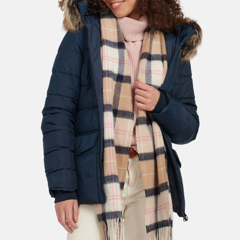 Wool and Cashmere Tartan Scarf