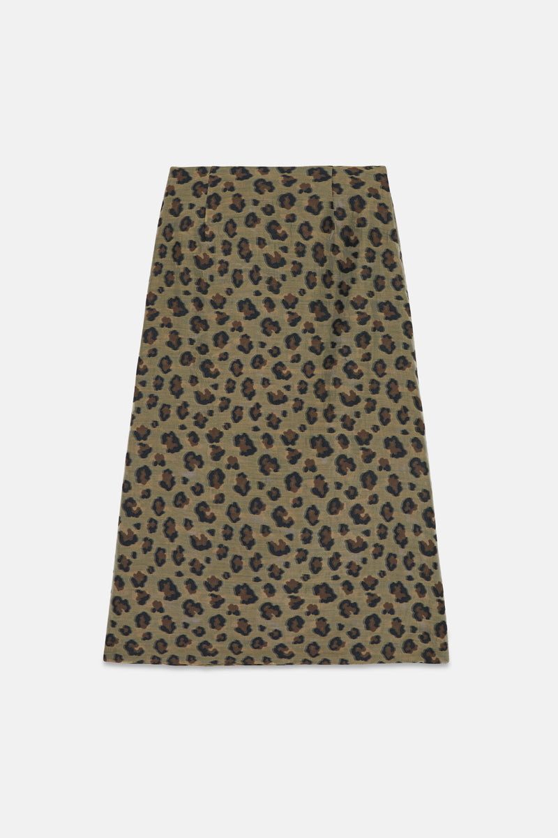 C.C. Leopard animal print Maxi Skirt