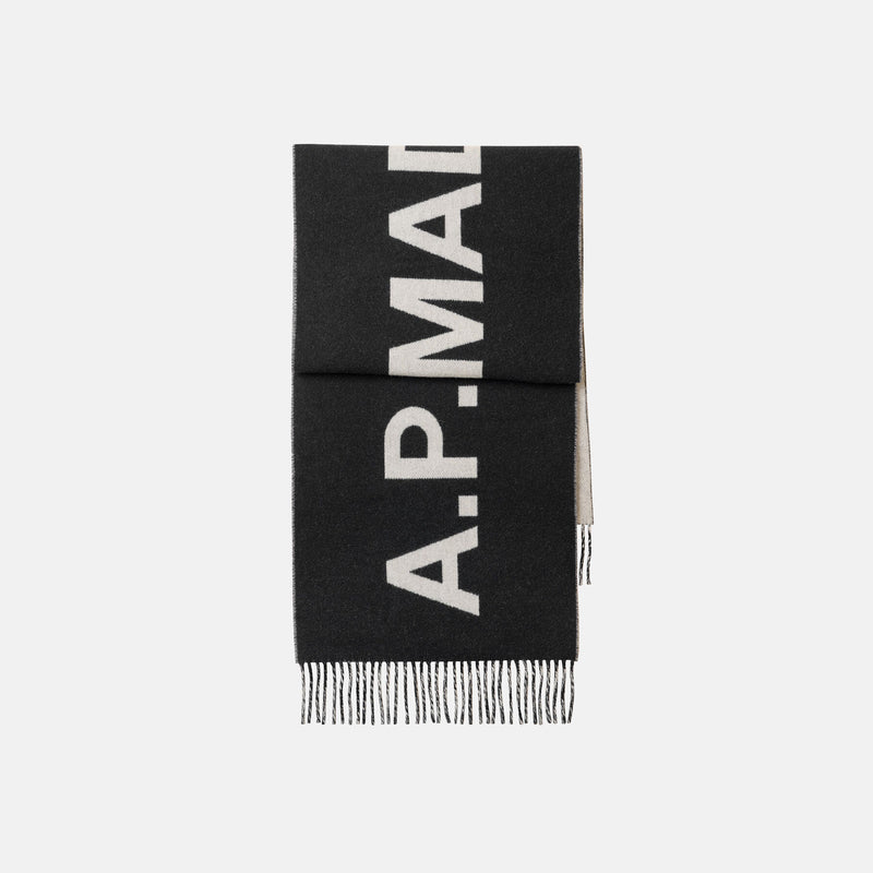Scarf with A.P.C. logo