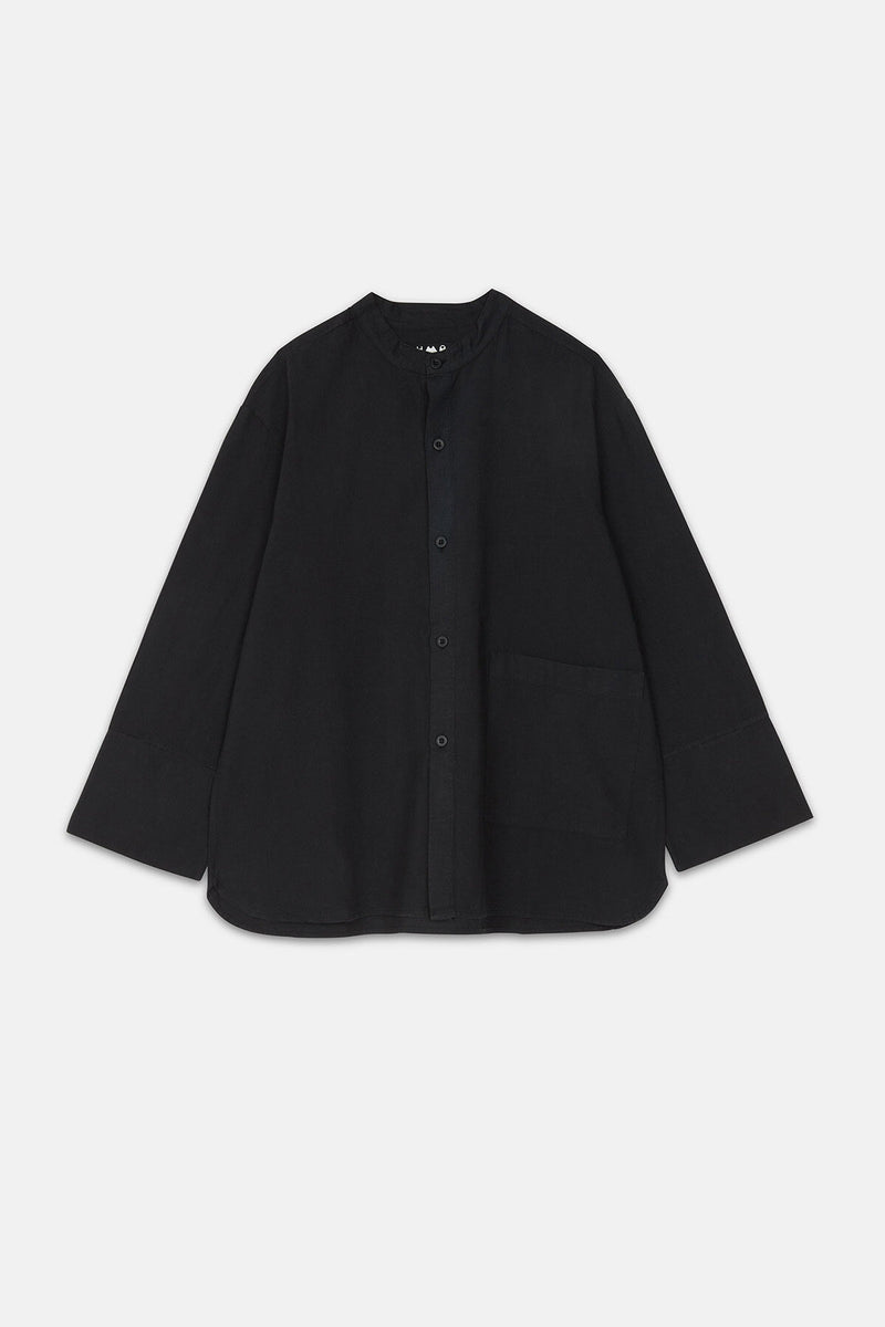 Mandarin collar shirt