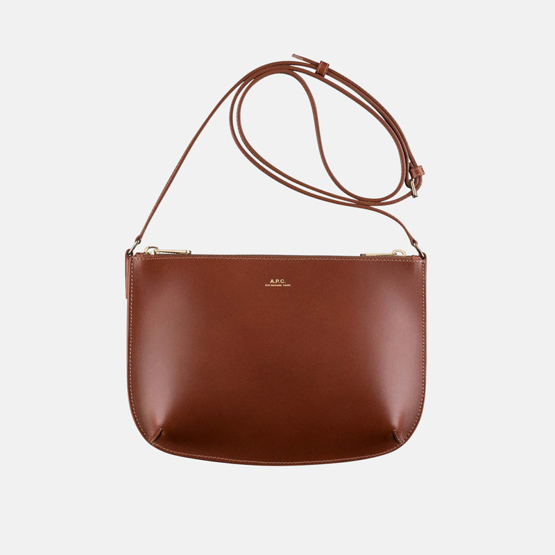Leather shoulder bag